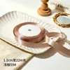 Venta directa del fabricante: Cinta de satén de poliéster de 1.2 cm de ancho, cinta para envolver regalos, accesorios para cajas de dulces de boda, cinta decorativa