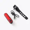056 Luz Trasera para Bicicleta Carga USB Luz Intermitente Luz para Rodar de Noche Led Destacado Luz de Advertencia Accesorios para Bicicleta