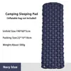 Colchoneta Inflable Auto-Inflable para Acampar al Aire Libre con Bomba de Pie, TPU con Forma de Diamante y Almohada para Esterilla de Dormir de Tienda de Campaña