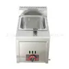 Fogão Fritador de Mesa 6L Cilindro Único para Batata Frita Frango Frito Fogão Fritador a Gás Comercial com Chaminé