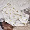 [80-120] 524 Seda de Hielo estampado lindo tiro bajo bolsa de ropa interior para mujer cadera con taladro ropa interior para mujer tiro bajo