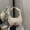 Bolso de Hombro de Nicho Elegante para Mujer Verano 2025 Nueva Moda Bolso Simple de Axila Bolso de Mano para Mujer con Parches Tejidos