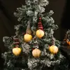 Colgante de Árbol de Navidad Más Vendido Transfronterizo Muñeco Pequeño Colgante Tejido Luminoso Sin Rostro Muñeca Decoración Navideña Escena