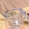 Herramientas para hornear Yabe, taza medidora para hornear DIY, taza medidora de plástico transparente, taza medidora para pastel, leche, té, taza medidora