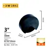 Luminária de Piso Externa de Sobrepor, Luminária de Parede para Pé, Luz de Degrau, Luz para Degrau de Escada 83*83*26mm, Não Requer Furação, Exterior em Alumínio Fundido