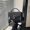 Bolso de Hombro Sencillo, Color Sólido, Bolso Cruzado Retro y Elegante, Nueva Moda Primavera 2026, Diseño de Nicho, Bolso Cuadrado Pequeño