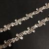 Cadena de diamantes de imitación para soldar, cadena con código elegante, accesorios para sombreros, prendas de vestir, accesorios de bricolaje, decoración, cadena de garra de diamantes de imitación