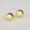 Hebilla de Oreja de Bola de Metal Estilo Frío Diseño de Nicho Pendientes de Lujo Ligero de Alto Nivel Antialérgicos Pendientes de Paisaje ins para Mujeres