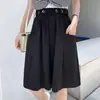 Traje de Verão Plus Size para Mulheres Gordinhas Short Saia Dape para Tamanho Pequeno com Cintura Solta Emagrecedor Casual Calça Wide-leg