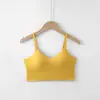 2026 Nuevo Estilo Top de Tubo de Algodón Tejido Sin Costuras con Almohadilla Integrada para el Pecho, Espalda Hermosa y Ombligo Expuesto Camisola