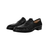 ¡La fábrica está fabricando productos! Mocasines Retro Británicos de Punta Redonda con Pliegues y Tacón Grueso Slip-on para Viajero Persona Perezosa Zapatos Pequeños de Cuero para Mujer