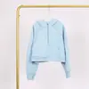 Moletom Lulu com Capuz e Meio Zíper com Etiqueta, Em Estoque Envio Direto, Fleece Esportivo com Etiqueta Dourada e Zíper Dourado, Moletom Casual com Forro de Fleece