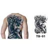 Tatuaje Temporal de Hierbas para Mitad de Espalda Pegatina Dragón Geisha Chhao Yun Pegatina de Tatuaje para Espalda Pegatina de Tatuaje Semi-Permanente de Jugo para Espalda