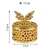 Lembrancinhas de Casamento Europeias e Americanas, Caixas de Doces, Caixas Transparentes, Banquetes de Festa do Oriente Médio, Caixas de Doces Decorativas de Borboleta Dourada