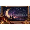 Fondo romántico transfronterizo para el Día de San Valentín, accesorios para fotos de fiesta de rosas en forma de corazón, decoración de pared para confesiones de boda