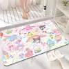 Alfombra Sanrio Linda, Absorbente de Agua, Secado Rápido para Baño, Alfombra de Piso Fácil de Cuidar para Inodoro en Casa y Entrada del Baño