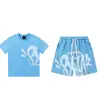 "Totalmente Equipado" US Moda Taladro Syna World Street Camiseta de Manga Corta Estampada en Espuma Conjunto de Shorts