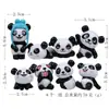 8 Modelos de Figuras de Panda Creativas 3D de Segunda Generación, Adornos Creativos para Coche Estilo Coreano, Decoraciones de Escritorio y Diseños de Juguetes