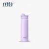 Botella Deportiva Portátil Tyeso con Asa, Vaso de Agua de Acero Inoxidable, Taza Termo de Gran Capacidad Aislada al Vacío, Termo de Doble Capa Estilo Nórdico