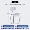 Silla de comedor minimalista, estilo cafetería de té con leche, silla de respaldo nórdico para café, silla de comedor roja ins, mesa para discusiones, uso moderno en el hogar
