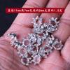 Aleación de plata de Xizang soporte de flor de corona sombrero cuentas sueltas cuentas de plata con agujero grande variedad de corona colgante pequeño cuentas para pulsera