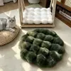 Tapete para pet em drop-shipping, almofada redonda de pelúcia de pelo de coelho para outono e inverno, espessa, antiderrapante, quente, adequada para gatos e cães, tapete universal para sala de estar