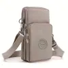 Nova bolsa feminina, bolsa casual para celular, bolsa transversal, bolsa de lona durável, bolsa para o dia a dia, bolsa de maquiagem simples e estilosa, bolsa de braço