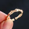 Venta caliente transfronteriza diseño de nicho sentido del anillo temperamento versátil personalidad anillo de dedo abierto estético frío de alta gama