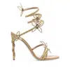 Fábrica Transfronteriza Primavera y Verano Nuevo Serpiente en Forma de Mariposa con Diamantes y Flores Tacón de Aguja Sandalias Romanas Botas Zapatos para Mujer de Banquete Europeos y Americanos