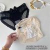 Nuevas Braguitas Sexy con Lazo Grande Estilo Francés para Mujer, Verano Delgadas Malla de Deseo Puro Encaje Cintura Media