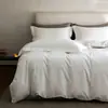Clase A Lujo Ligero Algodón de Fibra Larga de Xinjiang Juego de Cama de Cuatro Piezas Algodón Puro Color Sólido Juego de Cama de Cuatro Piezas Color Liso Funda de Edredón para B&B Individual
