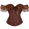 Comercio Exterior Transfronterizo Retro Corte Encaje de Hueso Espina de Pescado Corsé Cinturilla Chaleco de un Hombro Control Abdominal Moldeador de Cintura Moldeador Corporal Ropa