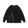 Catálogo Invierno Nueva Moda Japonesa Nicho Diseño Línea Ming Borla Casual Suéter Unisex para Hombres y Mujeres