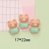 Cartoon urso hambúrguer leite chá diy creme cola telefone caso hairpin água copo pasta resina joias acessórios atacado