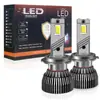 Farol LED H4 de Duplo Tubo de Cobre 130W Transfronteiriço H7 Carro Lâmpada H1 9005 Alta Potência 12V24V9006 H11