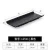 Vajilla Creativa Plato para Sushi Barbacoa Plato Largo Estilo Japonés de Plástico Plato Rectangular Imitación Porcelana Plato para Olla Caliente Uso Comercial