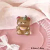 DIY Chapéu de Presente Pequeno de Desenho Animado com Glitter Brilhante Urso Acessórios de Resina Grampo de Cabelo Grampo de Cabelo Feito à Mão Capa de Celular Fivela de Sapato