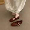 Zapatos de Ballet Mary Jane con una Correa Estilo Retro Francés Chuyuji para Mujer, Nuevo Estilo Verano 2026, Zapatos de Tacón Bajo para Combinar con Faldas