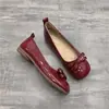 Zapatos Mary Jane poco profundos de punta redonda con suela blanda, nuevos de otoño 2026, versátiles, ligeros, con lazo, slip-on para mujer