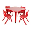 Yifanmei Juego de Mesa y Sillas Personalizado para Niños de Jardín de Infancia Mesa de Aprendizaje Rectangular Elevable Anti-Golpes y Resistente al Desgaste