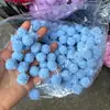 Bola de Pelúcia Imitação de Urso 1,5cm 2cm, Bola de Lã Sintética, Bola com Cabeça de Cachorro, Acessórios de Cabelo Artesanais DIY, Elástico de Cabelo, Acessórios para Joias
