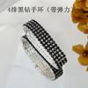 Pulsera de color de moda al por mayor pulsera simple de diamantes de imitación pulsera versión coreana de pulsera dulce fabricantes de joyería suministro directo