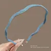 Diadema de corona alta estilo coreano, diadema de borde ancho, diadema para lavarse la cara con dientes, accesorio para el cabello de tela a cuadros de alta gama