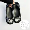 Mariposa Rosa Rosa Adecuado para Ballet Crocs Accesorios DIY Decoración de Zapato con Pedrería de Mariposa de Alto Grado Hebilla de Zapato Desmontable Venta al por Mayor