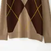 Venta al por mayor de ropa para mujer estilo europeo y americano transfronteriza, nueva colección de otoño, top de punto con cuello en V, manga larga y estampado de diamantes 2893148