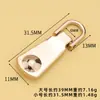 Cabezal de cremallera desmontable equipaje mochila escolar instalación sin herramientas cabeza de bloqueo de tracción ropa abrigo universal universal cabeza de tracción de metal