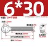 Tornillos Giratorios de Acero Inoxidable 304, Pernos Giratorios, Tornillos de Ojo de Oveja, Tornillos de Ojo de Pez, Varillas Roscadas con Agujeros, Pernos Giratorios M5-M12