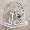 Suporte de tampa de panela de camada única sem furos montado na parede do armário artefato de armazenamento de cozinha tábua de corte