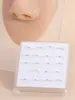 Europa e Estados Unidos transfronteiriço 10mm argola de nariz estilo minimalista design simples argola de nariz redonda argola de nariz joia para piercing no nariz atacado