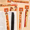 Marcador de Página Magnético Régua Capivara Fofa Desenho Cartoon Estudante Régua de Desenho Especial Criativa Papelaria Capivara Marcador